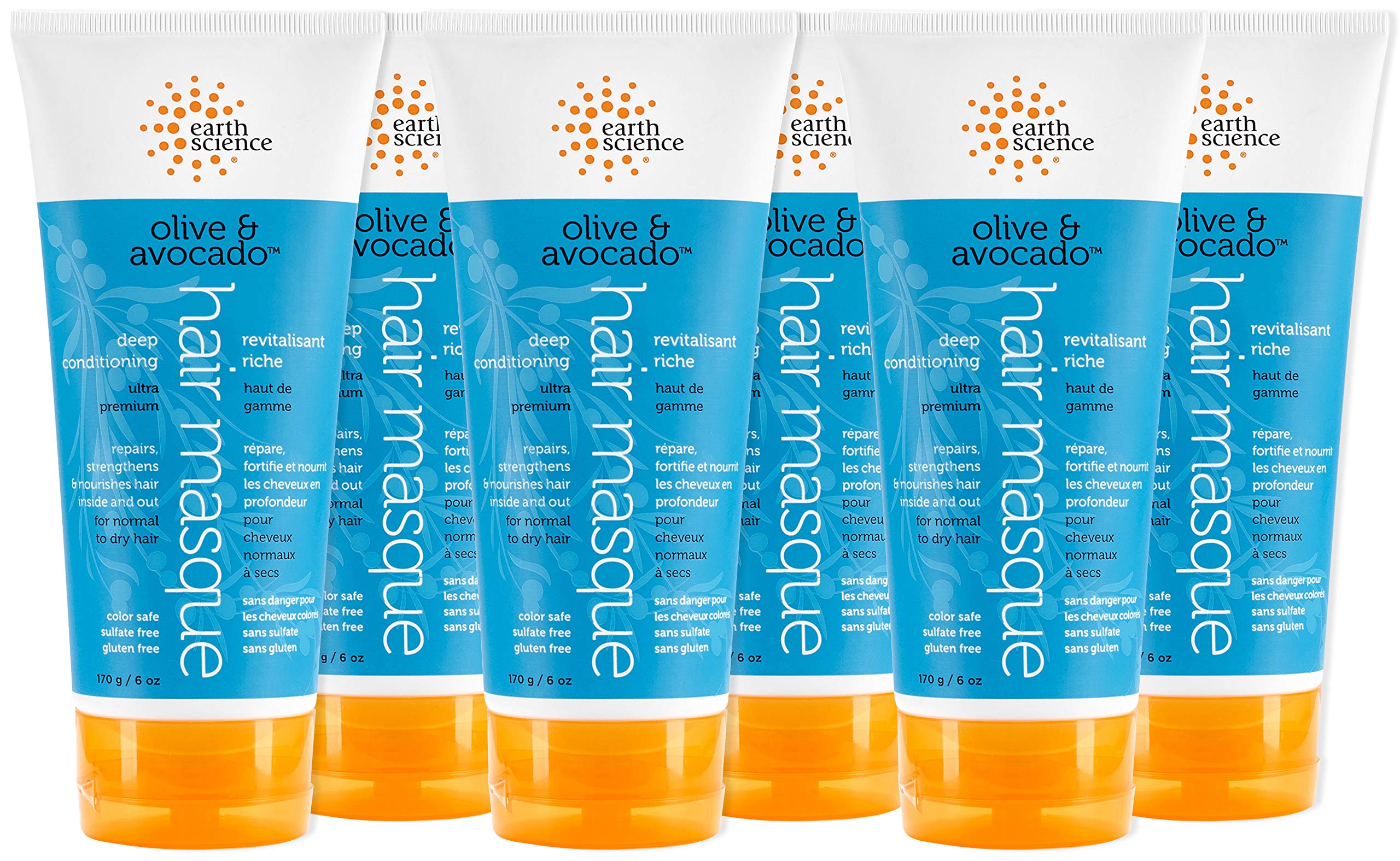 Product image of Earth Science Olive and Avocado Deep Conditioning Hair Masque For Normal to Dry Hair 6 oz 6 oz Pack of 6